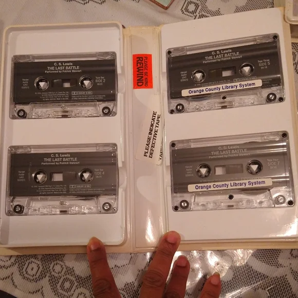 3 CS LEWIS Cassette Audiobooks Unabridged Voyage Dawn Treader Prince Last Battle - Picture 7 of 11